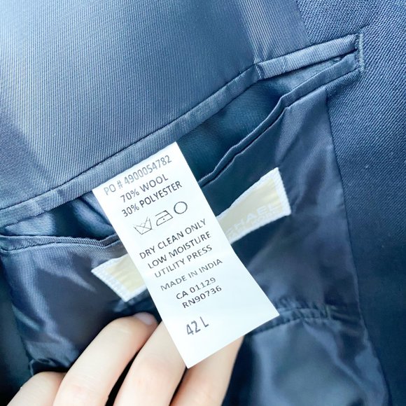 ❤️SOLD❤️Michael Kors Wool Blend Navy Blue Sports - Picture 9 of 9